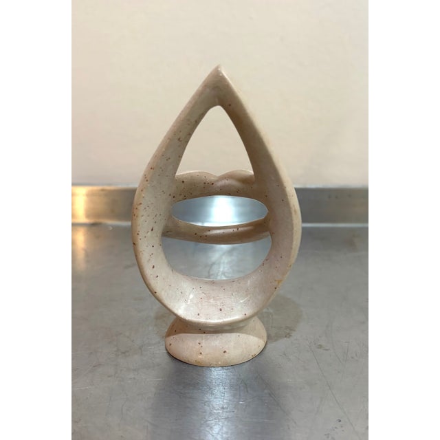 Postmodern Stone Abstract Woman Sculpture For Sale - Image 4 of 4