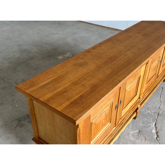 Brutalist Danish Low Sideboard by Henning Kjærnulf for Nyrup Møbelfabrik, 1960s For Sale - Image 14 of 17