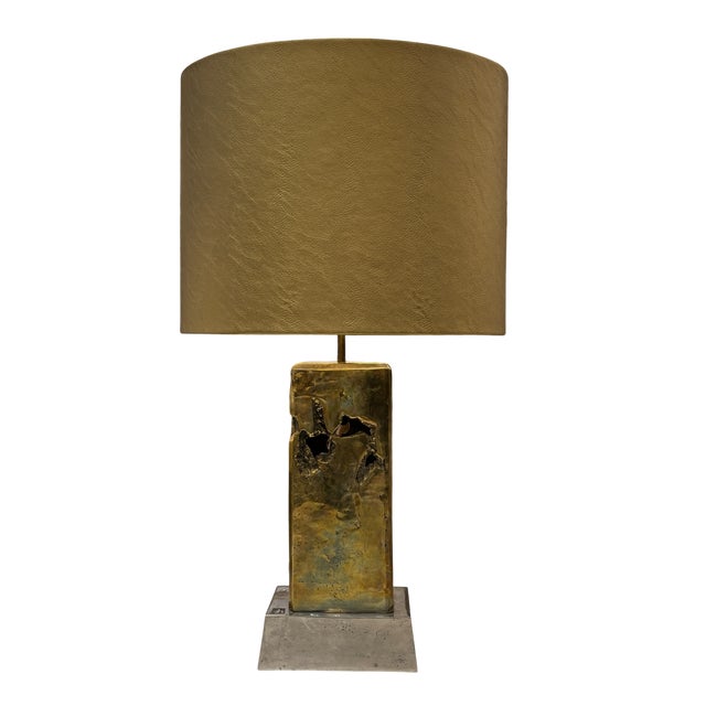 Bronze Lamp by David Marshall, 1980s For Sale - Image 6 of 6