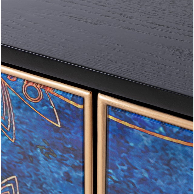 Wood Pasargad Home Eclipta 4-Door Modern Sideboard For Sale - Image 7 of 10