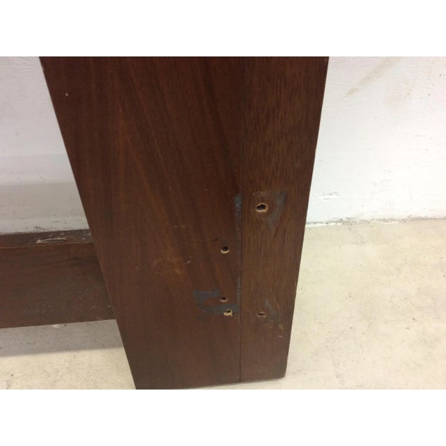 Mid Century Modern King Sized Walnut Headboard For Sale - Image 10 of 13