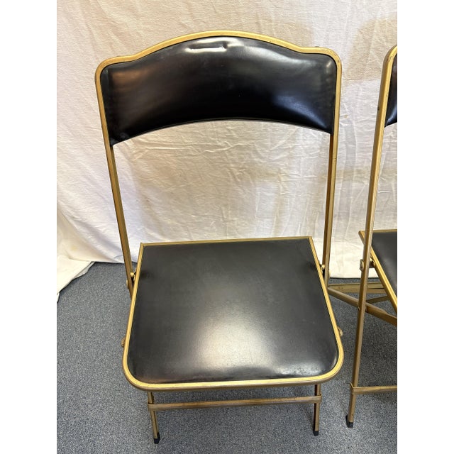 Mid 20th Century 1960's Mid Century Modern A. Fritz & Co Folding Game Chairs- A Pair For Sale - Image 5 of 18