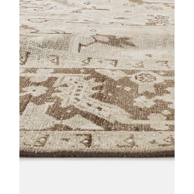 Textile Vintage Circa 1940 Heriz Area Rug 8'4 X 11'4 For Sale - Image 7 of 7