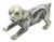 Vintage Italian Playful Puppy Dog Figurine in Silver 800 by Sorini, Arezzo, 1980s For Sale