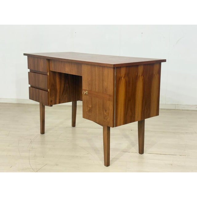 Mid-Century Desk in Walnut, 1960s For Sale - Image 9 of 15