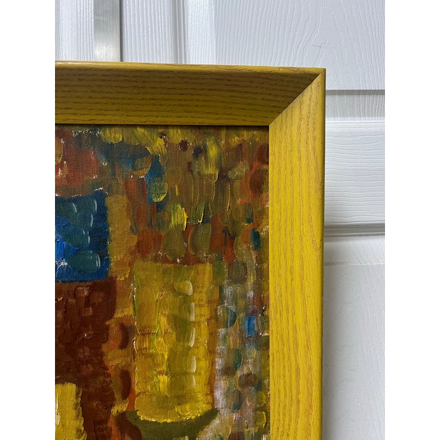 1960s Original Patricia Maxwell Abstract Painting on Canvas. For Sale - Image 5 of 10