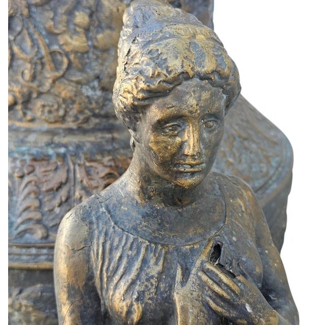 1970s Monumental French Neoclassical Figural Vases- A Pair For Sale - Image 4 of 18