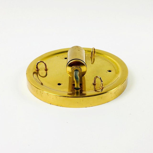 Crystal & Gilt Brass Flush Mount from Palwa, Germany, 1970s For Sale - Image 10 of 13