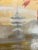 Mid-Century Modern Vintage Lee Reynolds for Vanguard Studios "Asian Sunrise" Pagoda Painting For Sale - Image 3 of 12