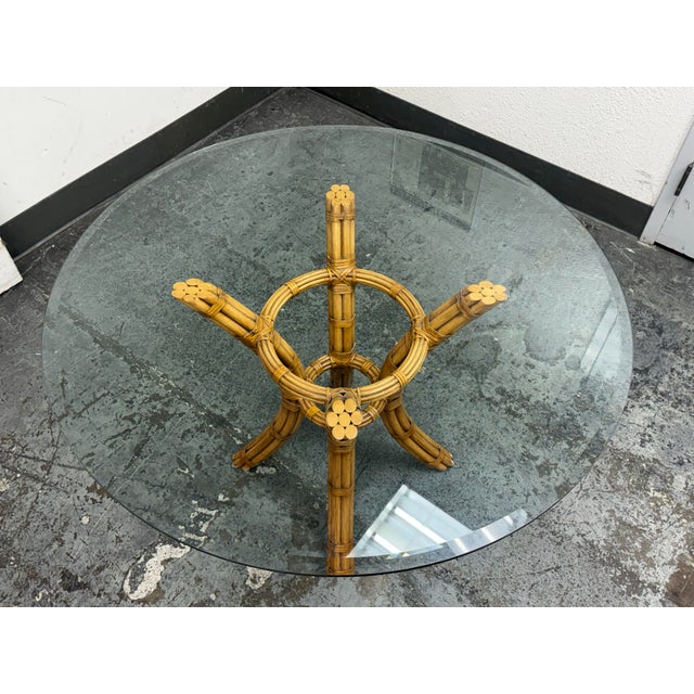 Vintage David Francis Bamboo Dining Table For Sale - Image 12 of 12
