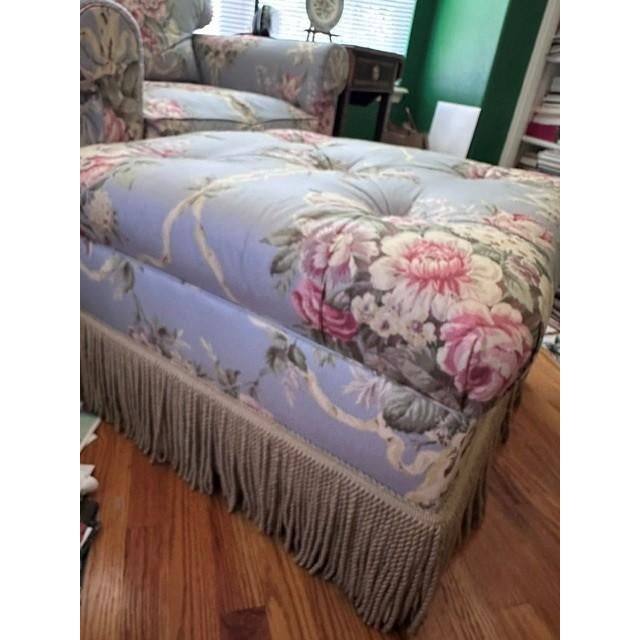 Ralph Lauren Home Ralph Lauren - Floral Chintz Armchair and Ottoman Set in Evelyn Fabric Style For Sale - Image 4 of 8
