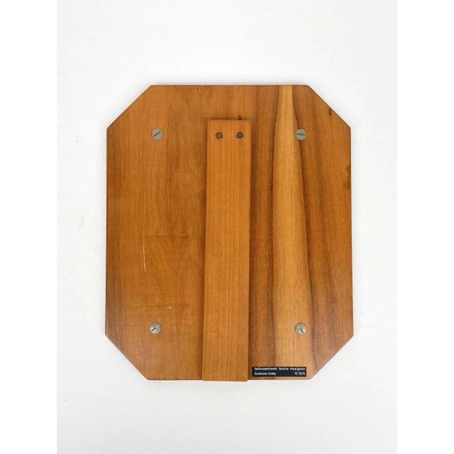 Metal Wood Chrome & Glass Picture Frame by Felice Antonio Botta, Italy, 1970s For Sale - Image 7 of 9