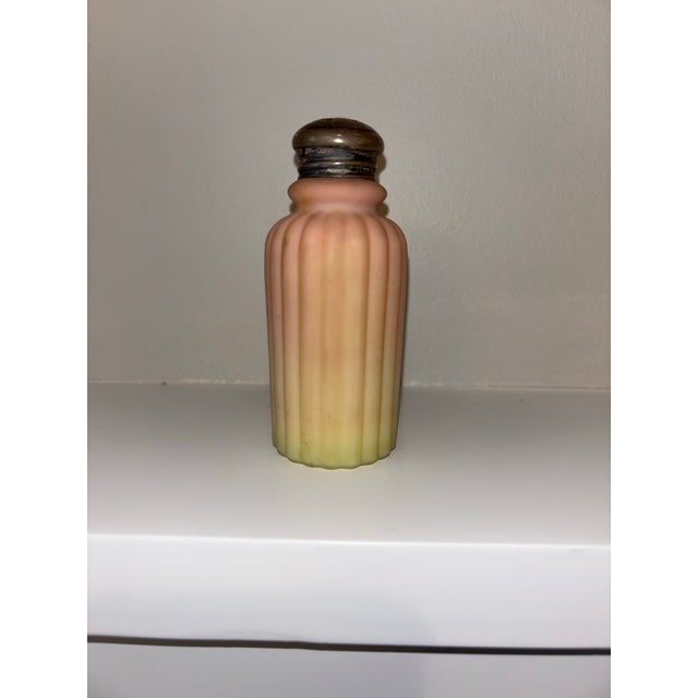Late 19th Century Mt. Washington Burmese Art Glass Salt & Pepper Shakers - A Pair For Sale - Image 9 of 12