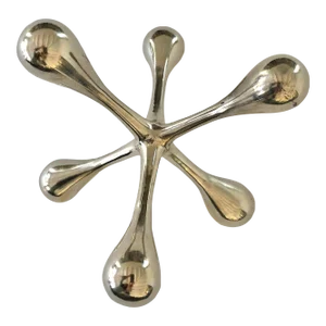 Large Silver Aluminum Decorative Jack
