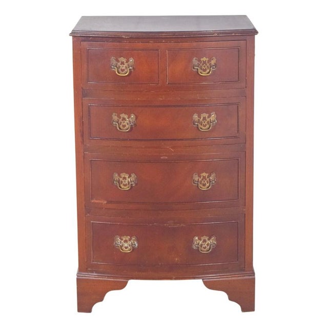 Brown Portuguese Bedside Table with Drawers, 1980s For Sale - Image 8 of 8