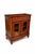 Rustic Vintage Pine Cabinet with Drawer and Glass Doors, 1920s For Sale - Image 3 of 5