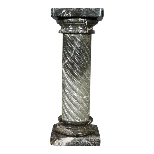 20th C Sprindrel Neoclassical Column Style Marble Pedestal For Sale