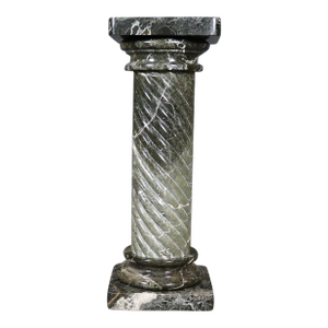 20th C Sprindrel Neoclassical Column Style Marble Pedestal