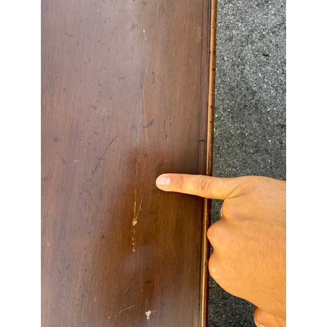 Vintage Italian Wooden Coffee Table With Cabriole Legs – Made in Italy For Sale - Image 16 of 17