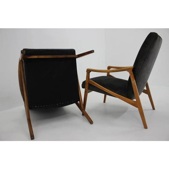 Beech Armchairs, Czechoslovakia, 1960s For Sale - Image 12 of 13