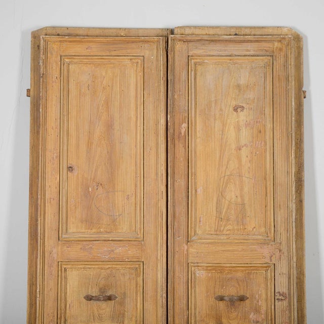 Antique Double-Leaf Wood Door, 18th Century For Sale - Image 18 of 18