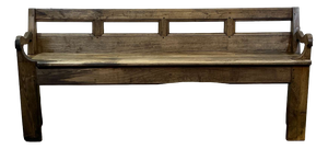 Late 19th Century Rustic Chestnut Bench