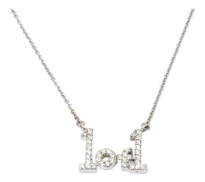 1 of 1 Diamond 14k White Gold Necklace for Your #1
