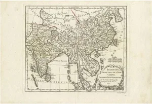 Antique Map of Southeast Asia by Dussy, 1778