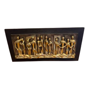 1970 Brutalist Mid Century Wall Hanging by Espada