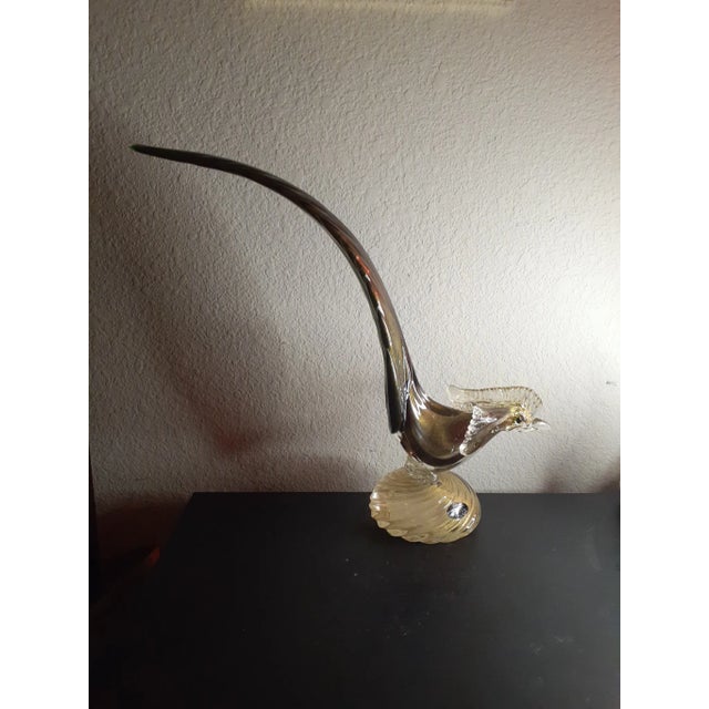 1980s Seguso Murano Art Glass Road Runner Sculpture, Made in Italy For Sale In Dallas - Image 6 of 8