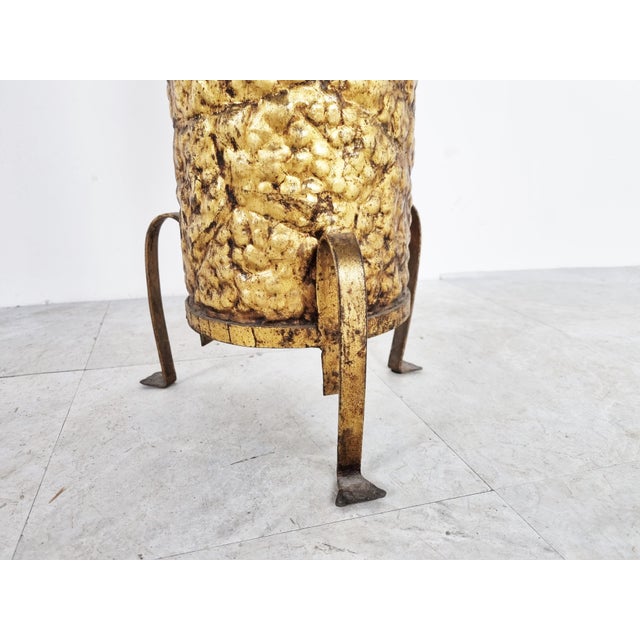 Metal Mid-Century Copper Umbrella Stand, 1960s For Sale - Image 7 of 8