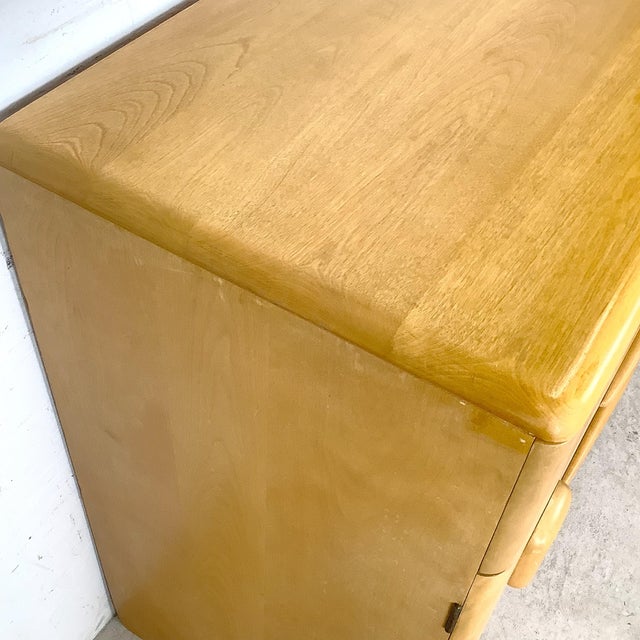 Vintage Heywood-Wakefield Encore Wheat Finish Buffet Sideboard For Sale - Image 14 of 18