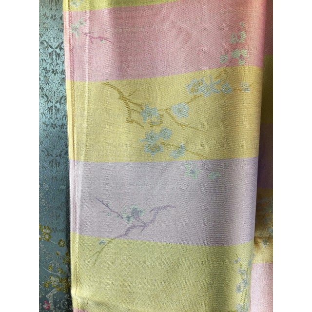 Silk Rayon Double Jacquard Upholstery Fabric For Sale - Image 9 of 9