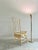 Tall Artist-Made Studio Craft Twig Chair + Woven Checkerboard Seat + Sheepskin For Sale - Image 11 of 17