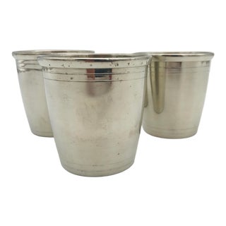 Virgina Pewter Handcrafted Camelot Cups- Set of 3 For Sale