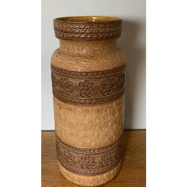 Large West-German Vase by Bay Keramik, 1960s, in Very Good conditions. Designed 1960 to 1969 This piece has an attribution...