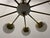 Sputnik 10-Light Chandelier in Opaline Glass and Brass, 1960s For Sale - Image 10 of 13