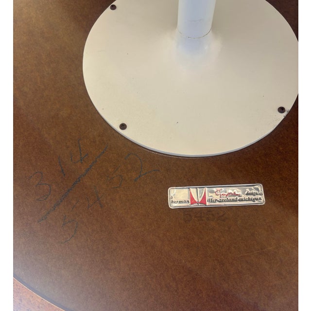 Mid 20th Century Knoll Round Side Table For Sale - Image 5 of 8