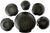 French 1960s Arcoroc France "Coquillage" Black Glass Shell Serving Set – 16 Pieces With Chip & Dip Platter For Sale - Image 3 of 13
