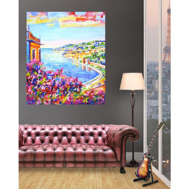 Paint "Nice. Azure Coast." Original Contemporary Painting by Iryna Kastsova For Sale - Image 7 of 9