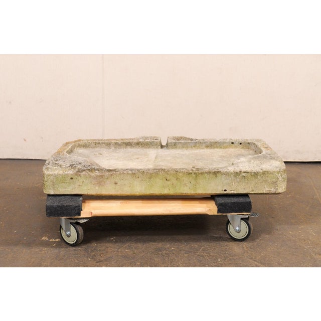 Eggshell Rectangular Limestone Trough, 19th Century Spain For Sale - Image 8 of 12