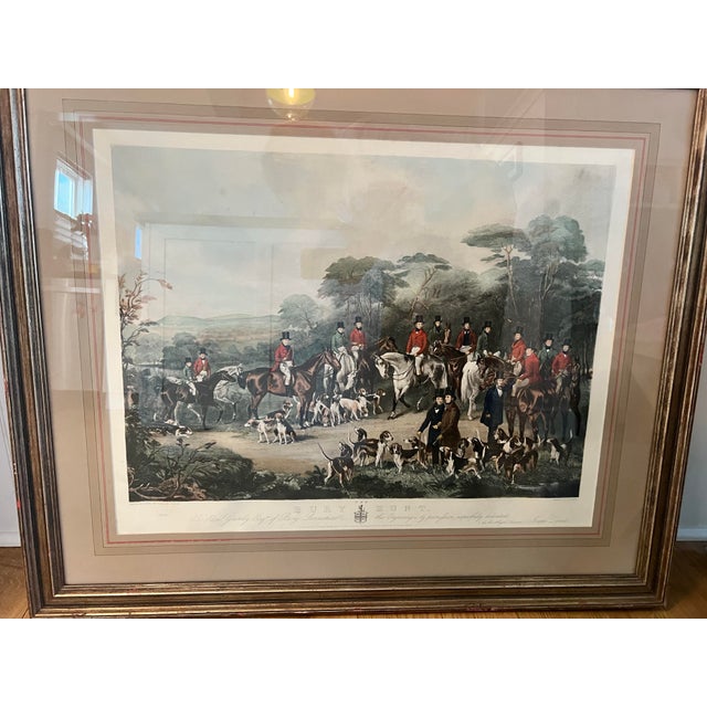 Ruby Red Antique 1840 “The Bury Hunt” Hand-Colored Engraving — Proof Impression, Agar/Maiden/Bromley/Zanetti For Sale - Image 8 of 8