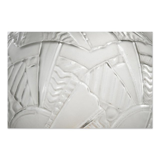 Metal Molded Glass Ball on Tailor-Made Luminous Column from Sabino For Sale - Image 7 of 12