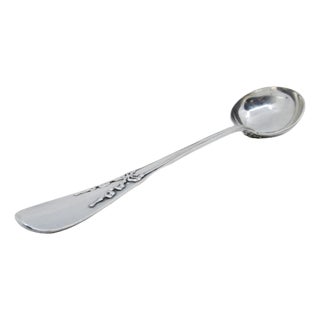 Silver Soup Ladle with Raised Loops For Sale