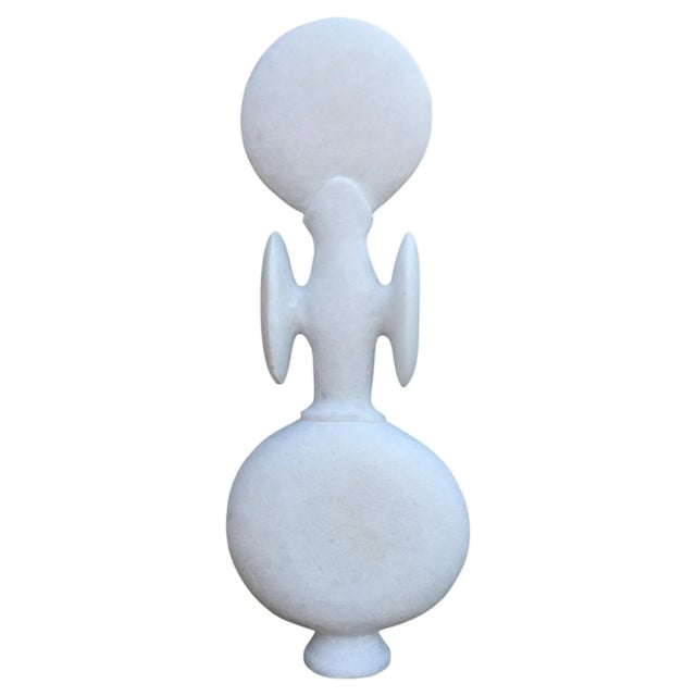 Hand Carved Marble Sculpture by Tom Von Kaenel For Sale - Image 6 of 6