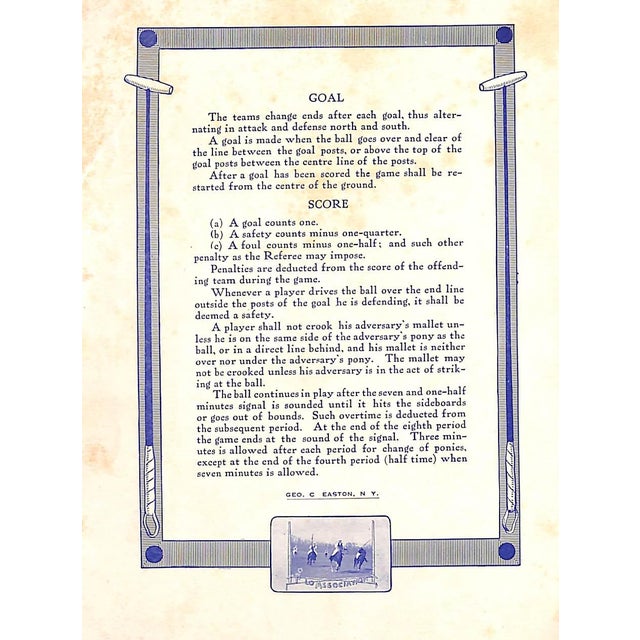Meadow Brook International Polo Programme 1913 For Sale - Image 4 of 7