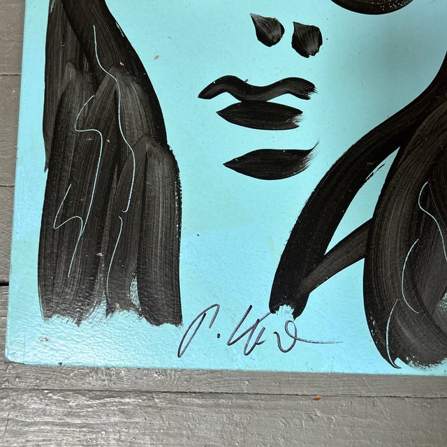 1970’s original Peter Keil abstract expressionist female portrait painting. Signed. Measures 16x20. Check out my shop...