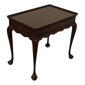 Statton Chippendale Style Cherry Tea Table
