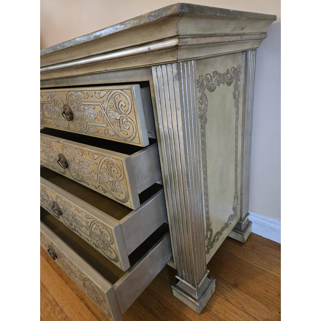 Late 20th Century Renaissance Revival Four-Drawer Chest For Sale - Image 13 of 13
