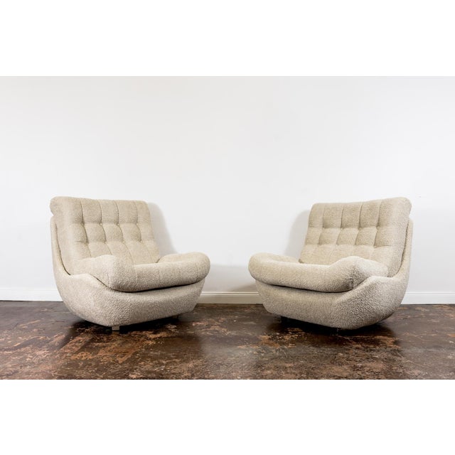 Beige Space Age Atlantis Lounge Chair, Former Czechoslovakia, 1970s For Sale - Image 8 of 16